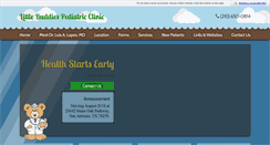 Desktop Screenshot of littlebuddiespediatrics.com