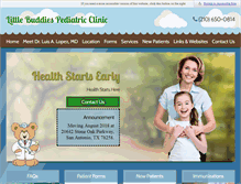 Tablet Screenshot of littlebuddiespediatrics.com